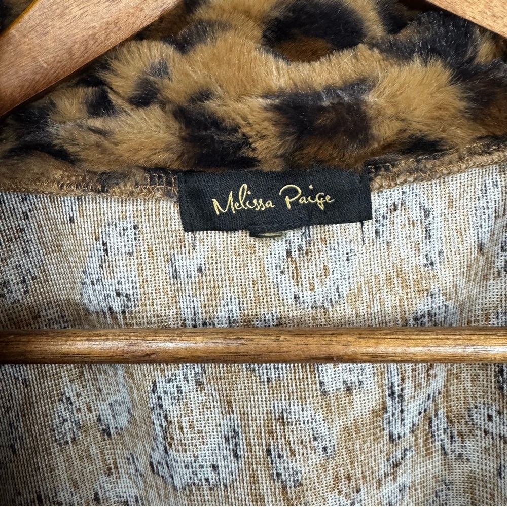 Melissa Paige Brown Leopard Teddy Jacket - Picture 3 of 6